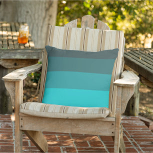 Shades of Turquoise  Outdoor Pillow