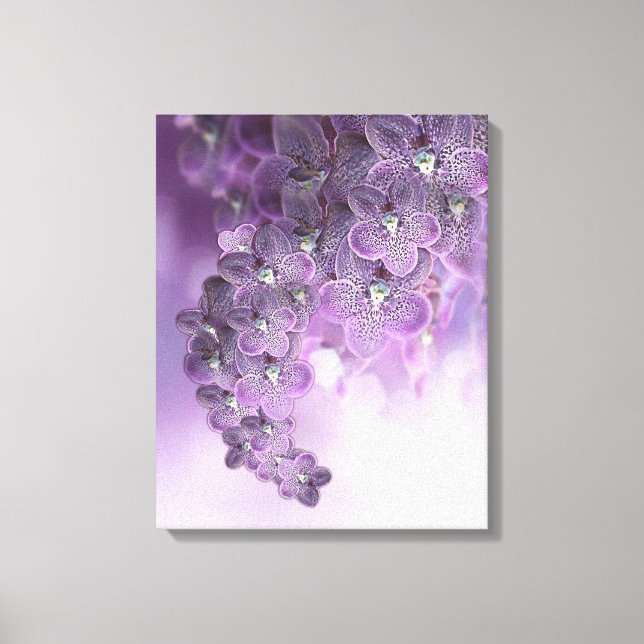 Shades of Violet Purple Orchids Canvas Print (Front)