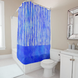 Shades of White and Blue Striped Pattern