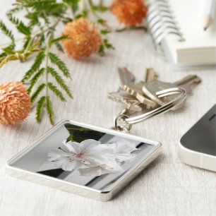 shades of white keychain