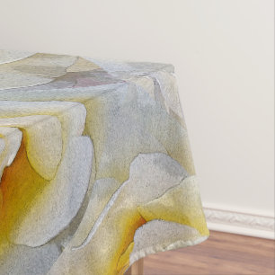 shades of white to yellow tablecloth