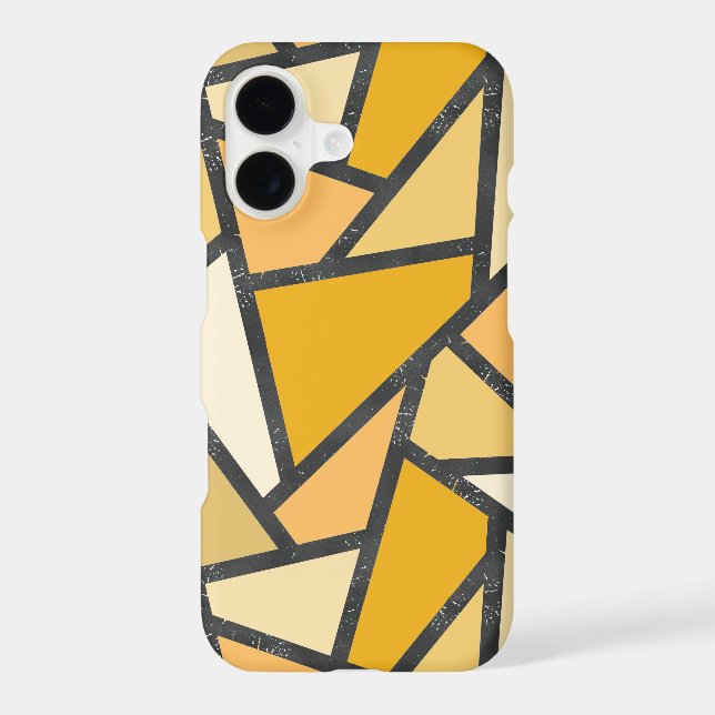 Shades of yellow stained glass pattern (Back)