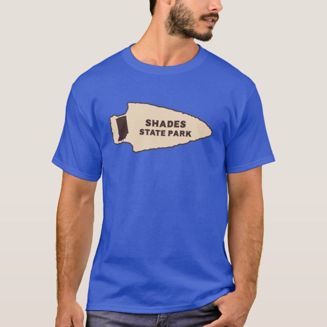 Shades State Park Indiana IN Rustic Arrowhead T-Shirt (Front)