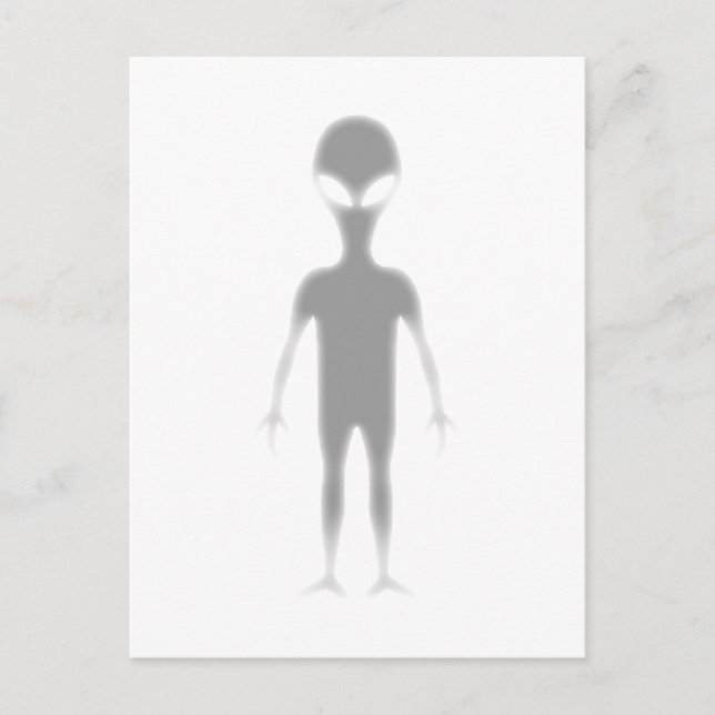 Shadow Alien Customizable printed background colou Postcard (Front)