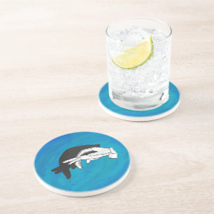 Shadow Anteater On Blue Coaster