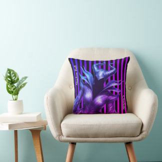 Shadow Ball Dark Fantasy Party | green Paper Cup Throw Pillow