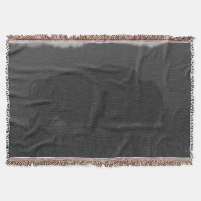 Shadow Bison  Throw Blanket (Front)