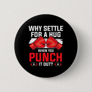 Shadow Boxing Punching Kickboxing G Gloves Boxer F 2 Inch Round Button