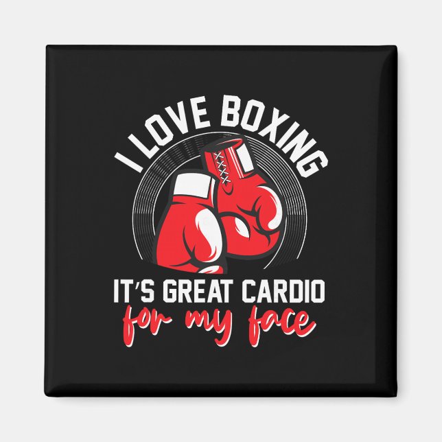 Shadow Boxing Punching Kickboxing G Gloves Boxer F Magnet (Front)