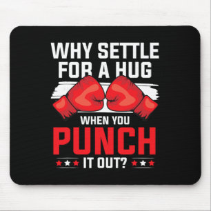 Shadow Boxing Punching Kickboxing G Gloves Boxer F Mouse Pad