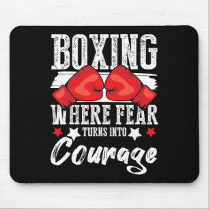 Shadow Boxing Punching Kickboxing G Gloves Boxer F Mouse Pad