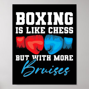 Shadow Boxing Punching Kickboxing G Gloves Boxer F Poster
