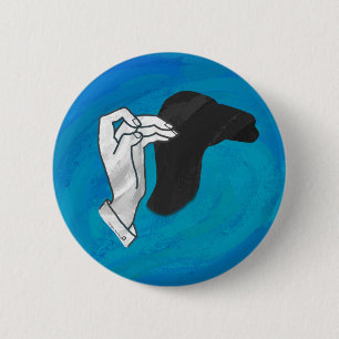 Shadow Camel On Blue 2 Inch Round Button