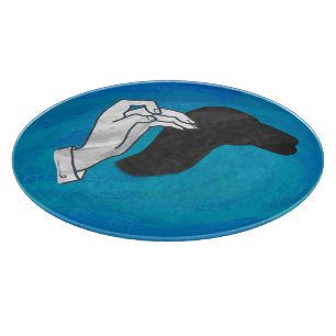 Shadow Camel On Blue Cutting Board