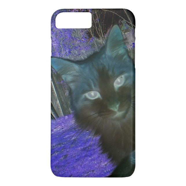 Shadow Cat in Lavender iPhone 7 Plus Case (Back)