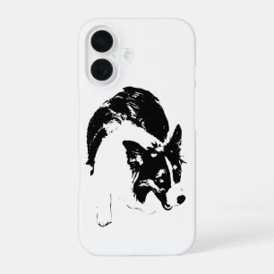 Shadow Corgi Charm iPhone 16 Case