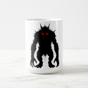 Shadow Demon Monster Red Eyes Horror gift Coffee Mug