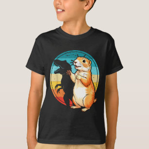 Shadow dinosaur funny puppet happy groundhog day  T-Shirt