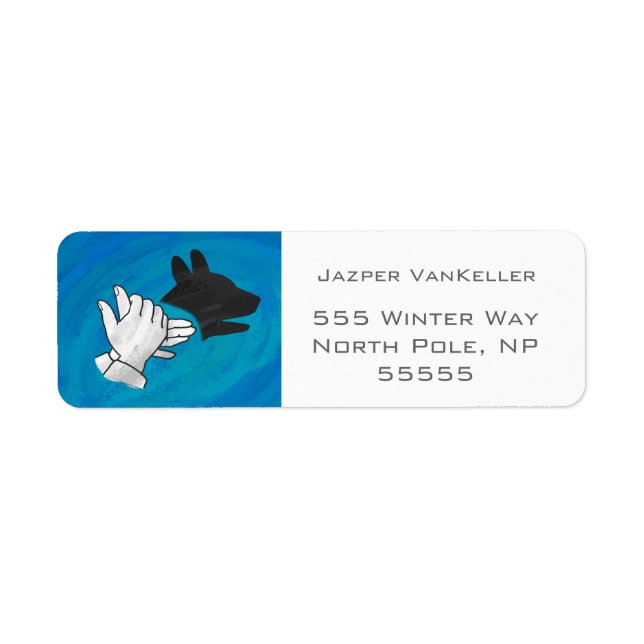 Shadow Dog On Blue (Front)