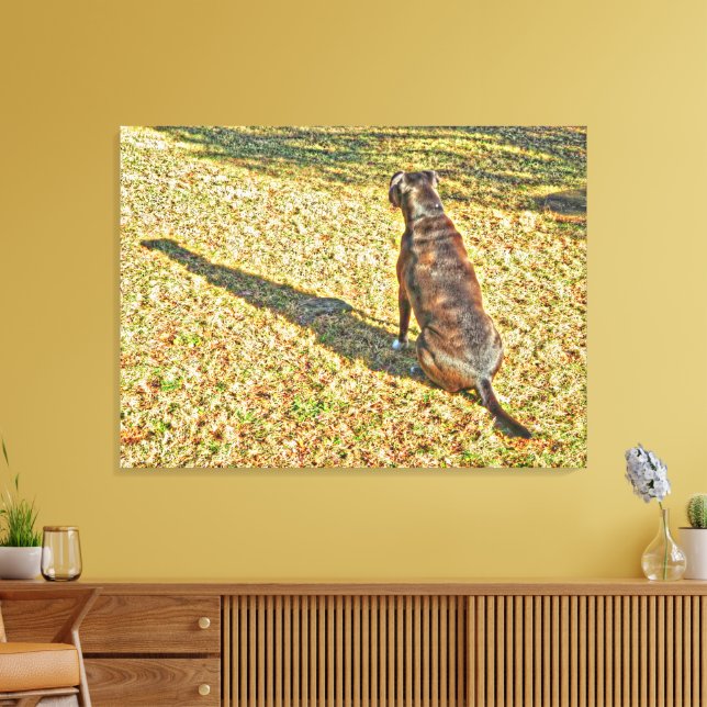 Shadow et son chien toile art (Insitu(Salon))
