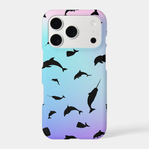 Shadow fish shark whale gradient colourful galaxy