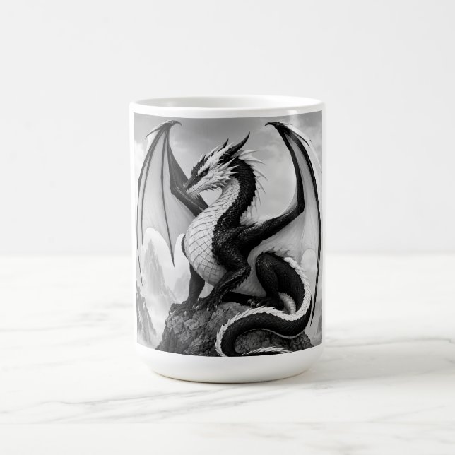 Shadow Flame Dragon Coffee Mug (Center)