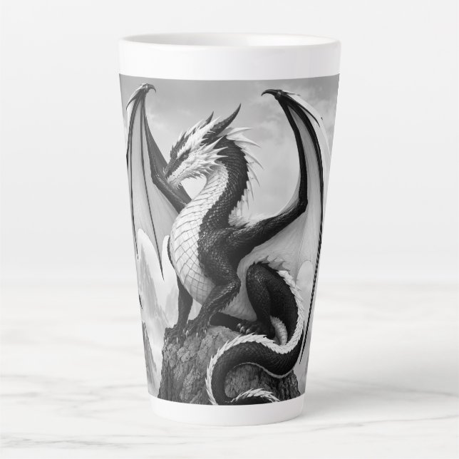 Shadow Flame Dragon Latte Mug (Front)