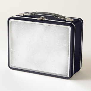 Shadow Framed Paper Texture - Greyscale Metal Lunch Box