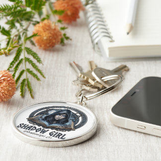 shadow girl keychain