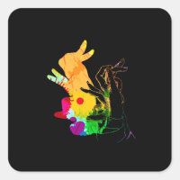 Shadow Hand Puppet Illustration