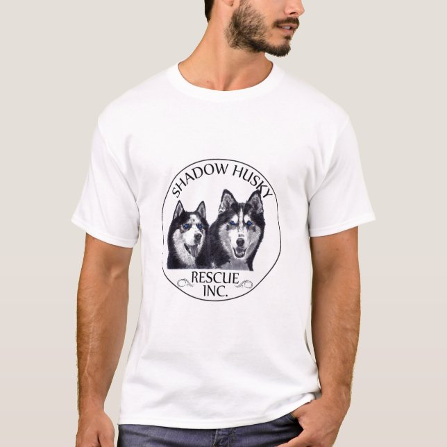 Shadow Husky Rescue Logo T-Shirt (Front)