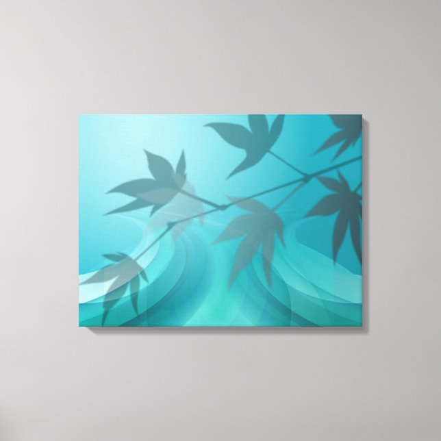 Shadow Leaves of Tree Branch Canvas Print (Front)