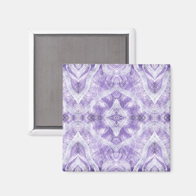 Shadow Light Purple Abstract Watercolor Art Magnet (Front/Back)