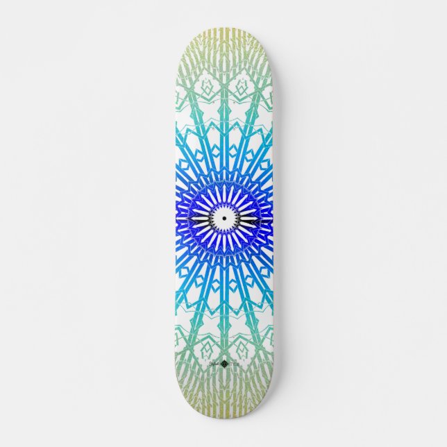 Shadow Looking Glass Mandala Skateboard (Front)