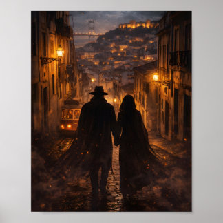 Shadow Lovers in Lisbon – Mysterious Romantic  Poster