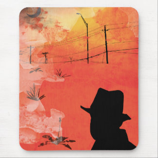 shadow man mouse pad