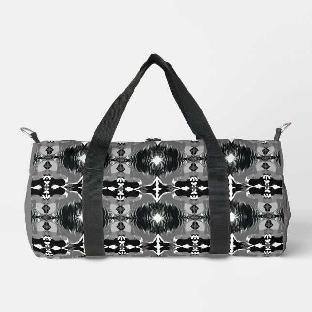 Shadow Mirror Pattern  Duffle Bag (Front)