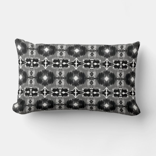 Shadow Mirror Pattern  Lumbar Pillow (Front)