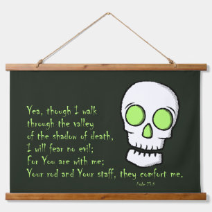 Shadow of Death -- Skull Hanging Tapestry
