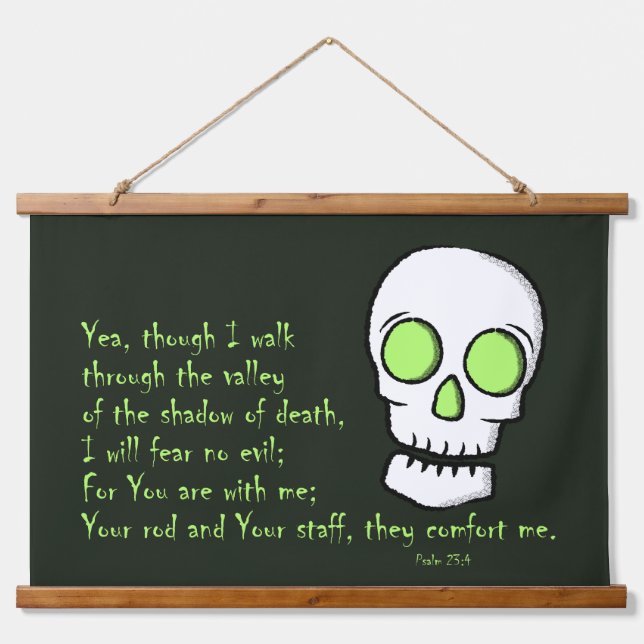 Shadow of Death -- Skull Hanging Tapestry (Front)
