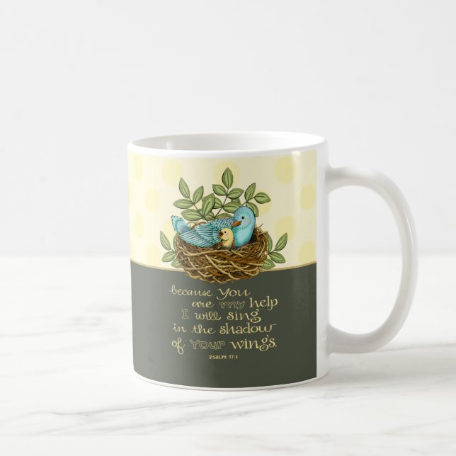 Shadow of His Wings Coffee Mug (Right)