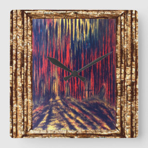 Shadow of Souls Square Wall Clock