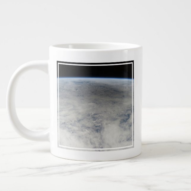 Shadow Of The Moon Cast On The Northern Pacific. Large Coffee Mug (Left)
