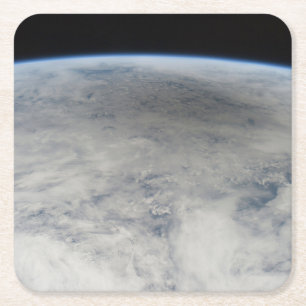 Shadow Of The Moon Cast On The Northern Pacific. Square Paper Coaster