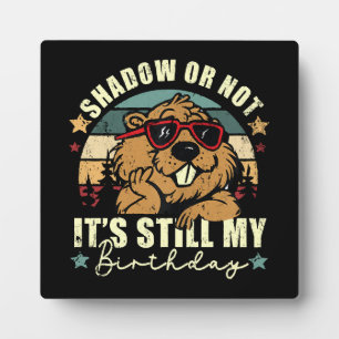 shadow or not it's still my birthday plaque