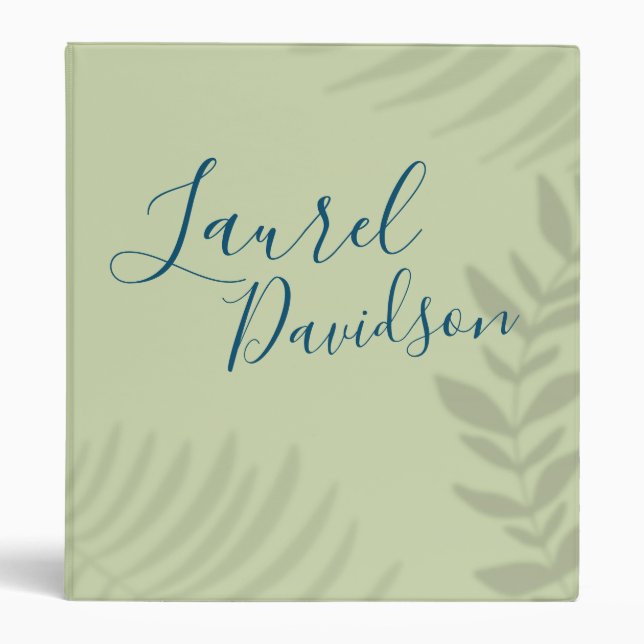 Shadow Palm Sage Binder (Front)