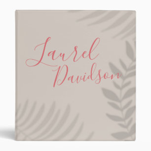 Shadow Palm Tan Binder