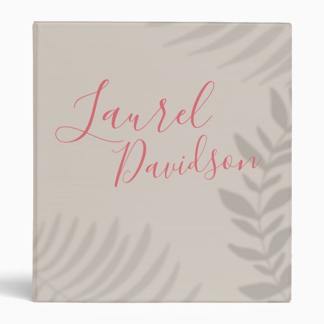 Shadow Palm Tan Binder (Front)