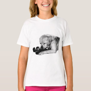 Shadow Play – Labrador with Bear T-Shirt