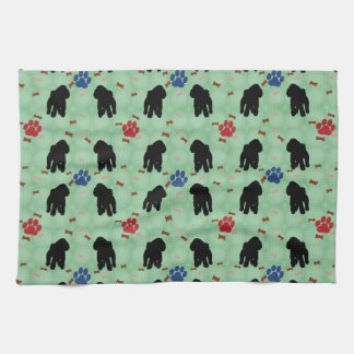 Shadow Poodle Kitchen Towel